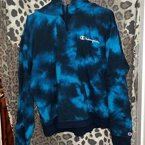 tye dye cropped hoodie